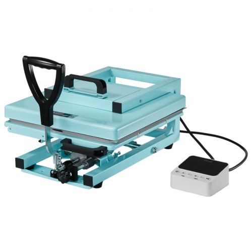 Hybrid Heat Press, 15 x 15 inch, 5-in-1 Multifunction, Heat Up Fast and Even, All-New Patented Design, Easy to Control, Sublimation Press Machine for T-shirts/Tumblers/Caps/Plates, Light Green