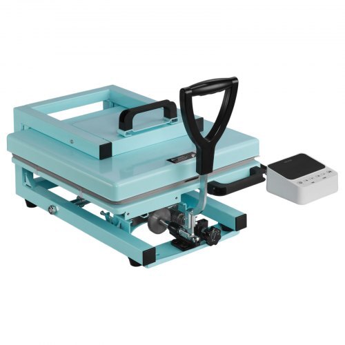 Hybrid Heat Press, 15 x 15 inch, 5-in-1 Multifunction, Heat Up Fast and Even, All-New Patented Design, Easy to Control, Sublimation Press Machine for T-shirts/Tumblers/Caps/Plates, Light Green