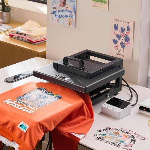 Hybrid Heat Press, 15 x 15 inch, 8-in-1 Multifunction, Heat Up Fast and Even, All-New Patented Design, Easy to Control, Sublimation Press Machine for T-shirts/Mugs/Tumblers/Caps/Plates, Black