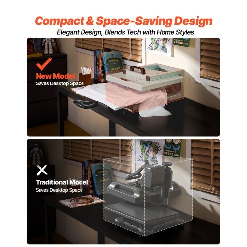 Hybrid Heat Press, 15 x 15 inch, 8-in-1 Multifunction, Heat Up Fast and Even, All-New Patented Design, Easy to Control, Sublimation Press Machine for T-shirts/Tumblers/Caps/Plates, Light Green