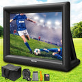 Inflatable Movie Screen 20FT Inflatable Projector Screen for outside with 350W Air Blower Inflatable Screen Oxford Fabric Material Blow Up Screen for Outdoor Movie Supports Front/Rear Projection