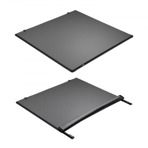 Soft Roll-Up Truck Bed Tonneau Cover, Compatible with 2017-2026 Honda Ridgeline, Fits 5 ft (5 ft 4 in/64 in) Bed, Triple-Layer Heavy-Duty PVC Tonneau Cover with Three Aluminum Alloy Support Bars