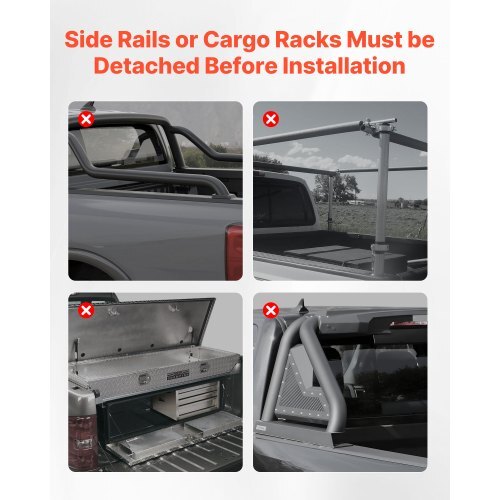 Soft Roll-Up Truck Bed Tonneau Cover, Compatible with 2020-2026 Chevy Silverado/GMC Sierra 2500 3500 HD, Fits 6.9 ft (6 ft 10 in/82 in) Bed, PVC Tonneau Cover with Aluminum Alloy Support Bars