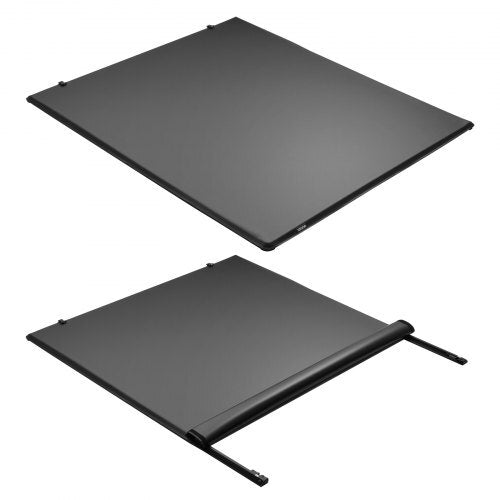 Soft Roll-Up Truck Bed Tonneau Cover, Compatible with 2020-2026 Chevy Silverado/GMC Sierra 2500 3500 HD, Fits 6.9 ft (6 ft 10 in/82 in) Bed, PVC Tonneau Cover with Aluminum Alloy Support Bars