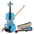 4/4 Acoustic Violin   Case   Bow   Rosin Sky Blue