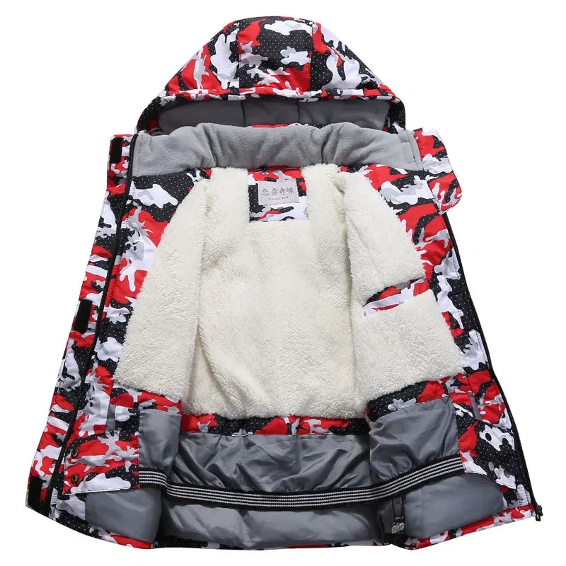 Color: black, Kid Size: 14 - OLEKID -30 Degree Russian Winter Children Ski Suit Plus Velvet Warm Waterproof Jacket Coat Boy Overalls 3-20 Years Girl Snowsuit