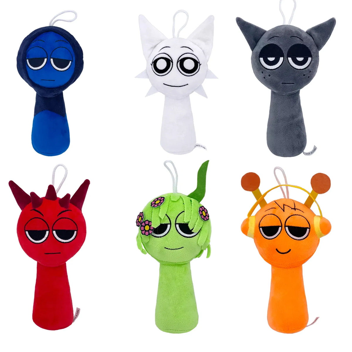 Color: LightCoral - Sprunki Plush Toys Sprunki Incredibox Plushie Sprunki Soft Game Cartoon Pillow Kids Birthday Gifts Stuffed Dolls Christmas Gift