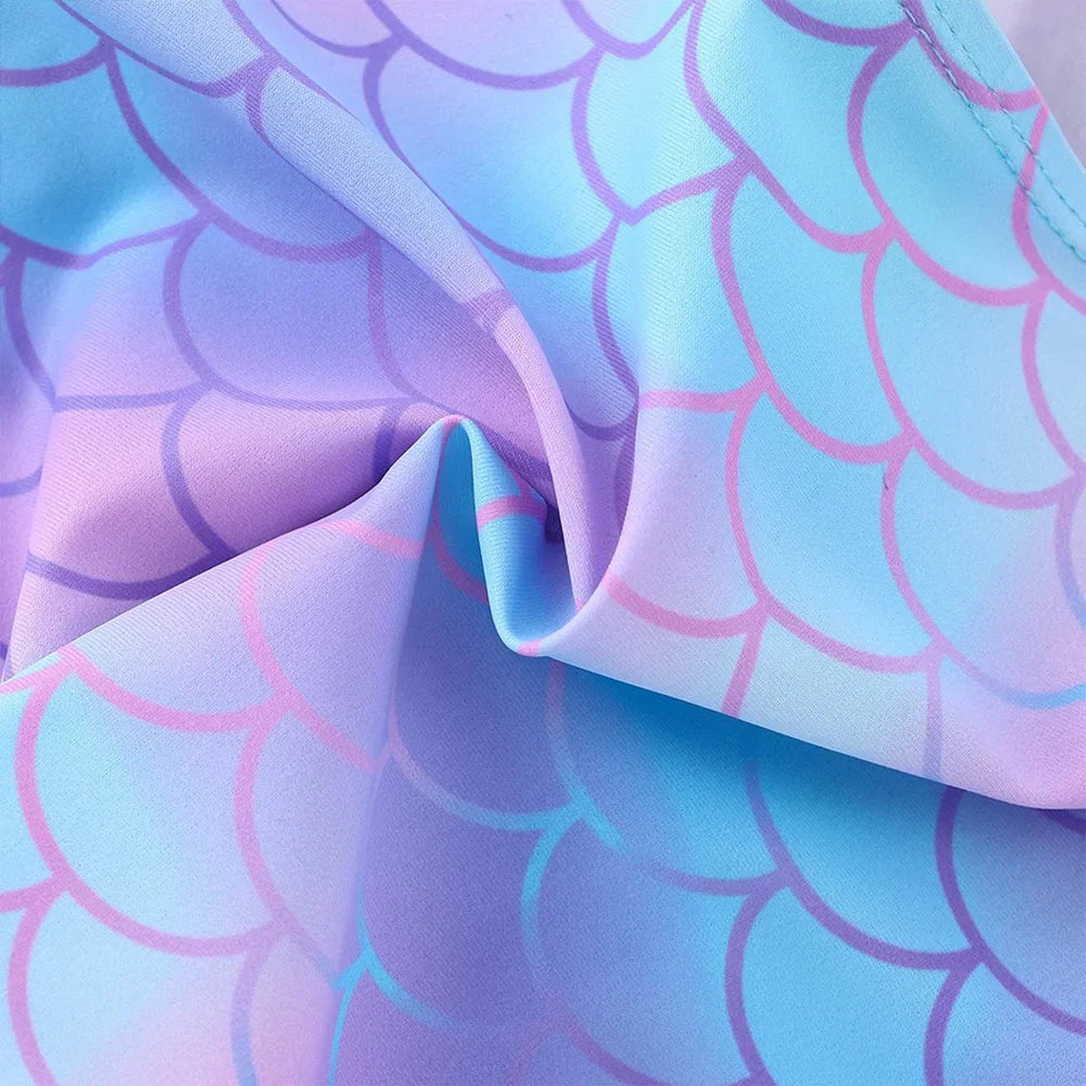 Lilo Stitch Girls Swimsuit One-Piece Bathing Suits Kids Wear Fashion Mermaid Fish Children's Dresses Summer Swimwear Beach Suit