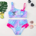 Color: Beige, Size: XL - Lilo Stitch Girls Swimsuit One-Piece Bathing Suits Kids Wear Fashion Mermaid Fish Children's Dresses Summer Swimwear Beach Suit