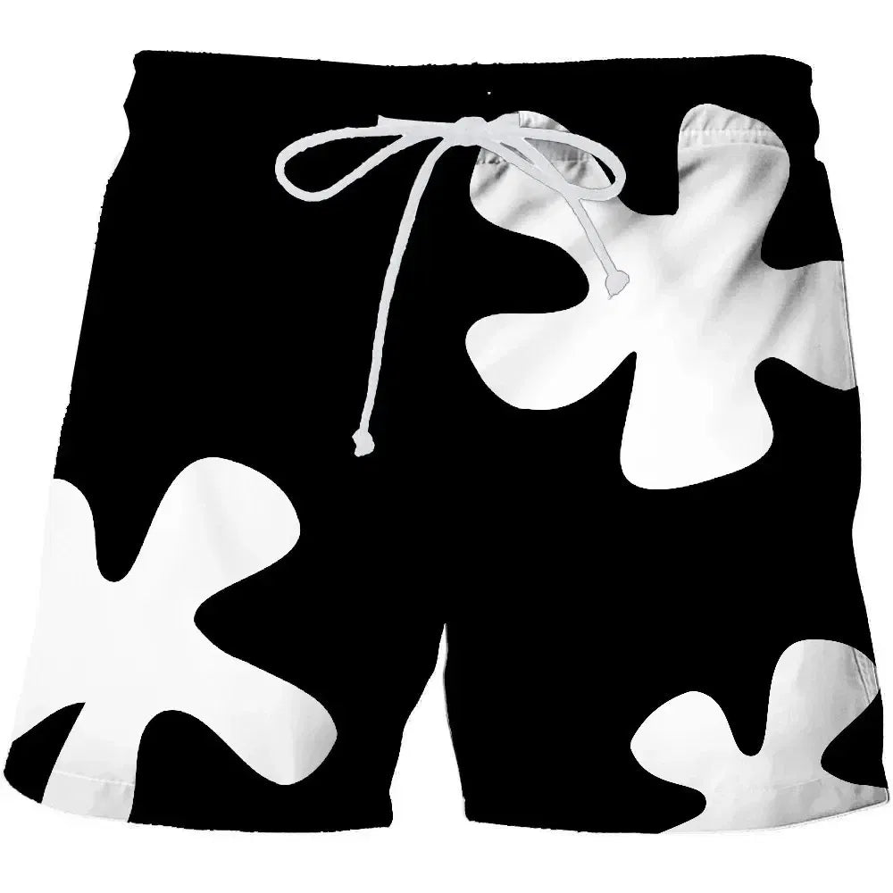 Color: Beige, Kid Size: 14 - Summer 3D Anime Patrick Star Board Shorts TrunksSummer Quick Dry Beach Swiming Shorts Women Men Loose Casual Short Beach clothes