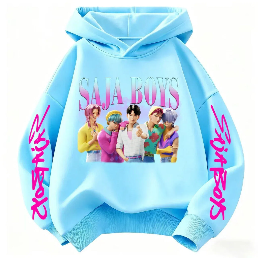 Christmas Kpop Witch Hunt Group Autumn/Winter Cartoon Hoodie Set for Boys, Girls & Kids ??