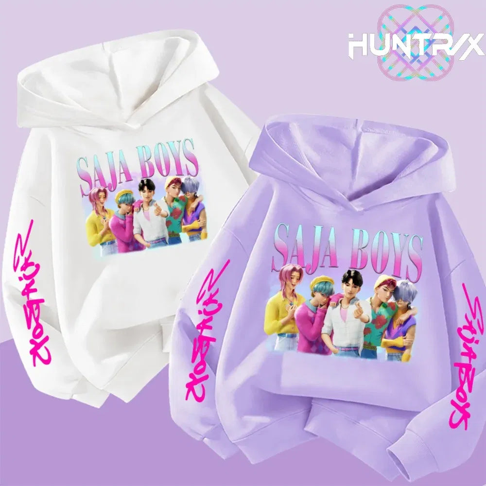 Christmas Kpop Witch Hunt Group Autumn/Winter Cartoon Hoodie Set for Boys, Girls & Kids ??