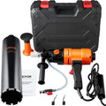 Diamond Core Drilling Machine, 4in Handheld Wet Concrete Core Drill Rig, 1100-2400RPM Two Speed & 1-1/4" Thread & 2 Bubble Levels, 3-4in Drilling Diameter for Concrete Brick Block Stone, 1500W
