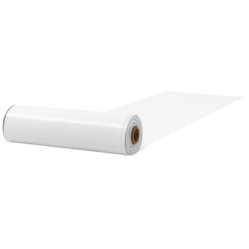 12 Mil Plastic Sheeting 10' x 100' Heavy Duty Thick Polyethylene Roll, Plastic Drop Cloth Painters Tarp, Polyethylene Covering for Crawl Space Vapor Barrier, Weed Control, Garden, Black & White
