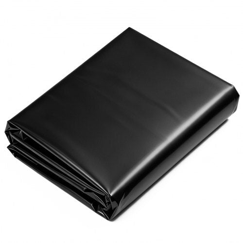 6 Mil Plastic Sheeting 10' x 25' Black Heavy Duty Polyethylene Roll, Thick Plastic Roll for Garden, Drop Cloth Painters Tarp, Polyethylene Covering for Crawl Space Vapor Barrier, Weed Control
