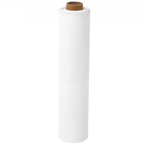 12 Mil Plastic Sheeting 10' x 50' Heavy Duty Thick Polyethylene Roll, Plastic Drop Cloth Painters Tarp, Polyethylene Covering for Crawl Space Vapor Barrier, Weed Control, Garden, Black & White