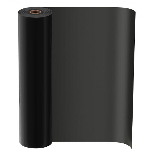 6 Mil Plastic Sheeting 20' x 100' Black Heavy Duty Polyethylene Roll, Thick Plastic Roll for Garden, Drop Cloth Painters Tarp, Polyethylene Covering for Crawl Space Vapor Barrier, Weed Control