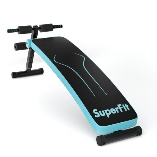 Folding Weight Bench Adjustable Sit-up Board Workout Slant Bench-Red