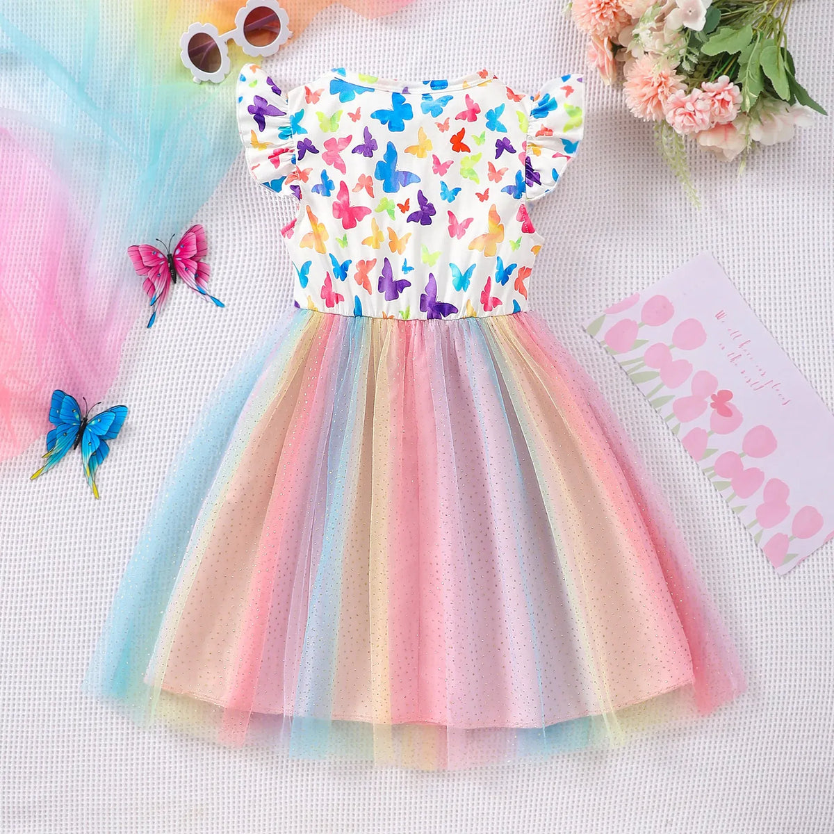 Color: PURPLE, Size: One Size, Ships From: CHINA, Height: 158 - KPop Demon Hunter Christmas Princess Dress Girl Fashion Casual Autumn Butterfly Dress Wedding Birthday Party Dress Gift Clothes