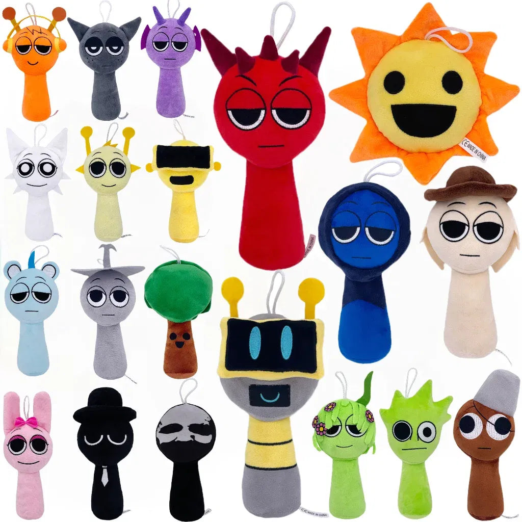 Color: LightCoral - Sprunki Plush Toys Sprunki Incredibox Plushie Sprunki Soft Game Cartoon Pillow Kids Birthday Gifts Stuffed Dolls Christmas Gift