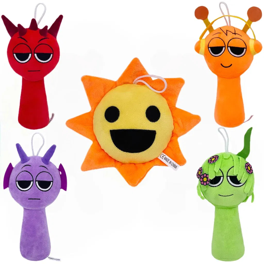 Color: Blue - Sprunki Plush Toys Sprunki Incredibox Plushie Sprunki Soft Game Cartoon Pillow Kids Birthday Gifts Stuffed Dolls Christmas Gift