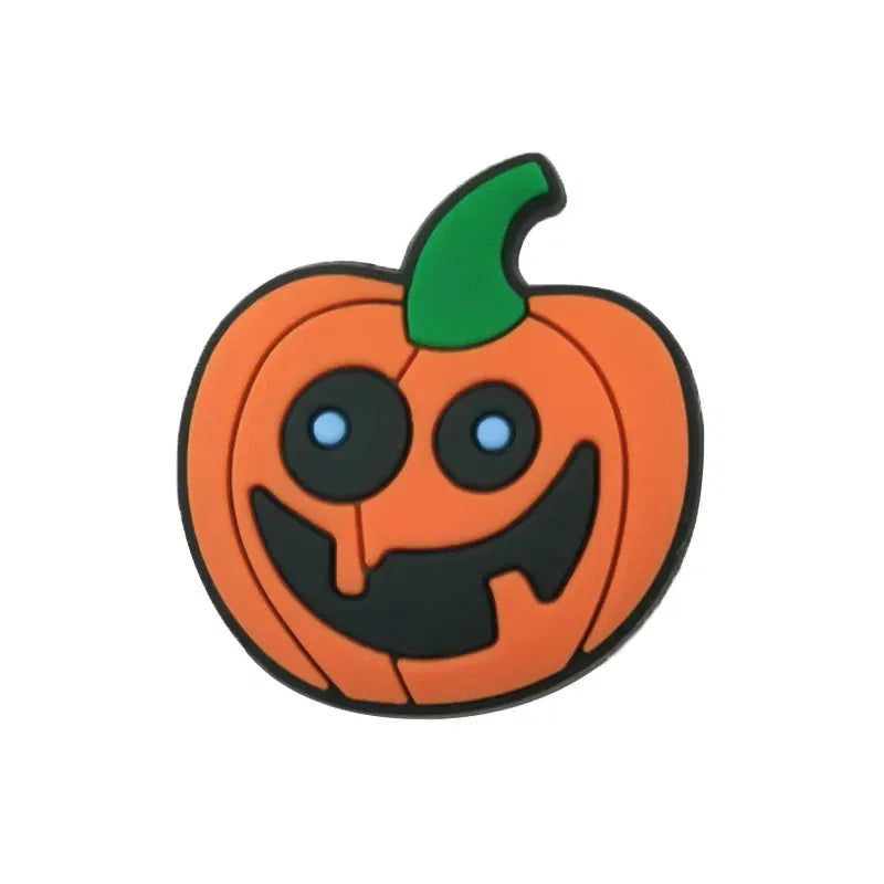 Halloween Shoe Charms Funny Ghosts Pumpkin Clog Charms Sweets Candles Broom Shoe Clips Decorations Chips Cats Bats Clips Jeans