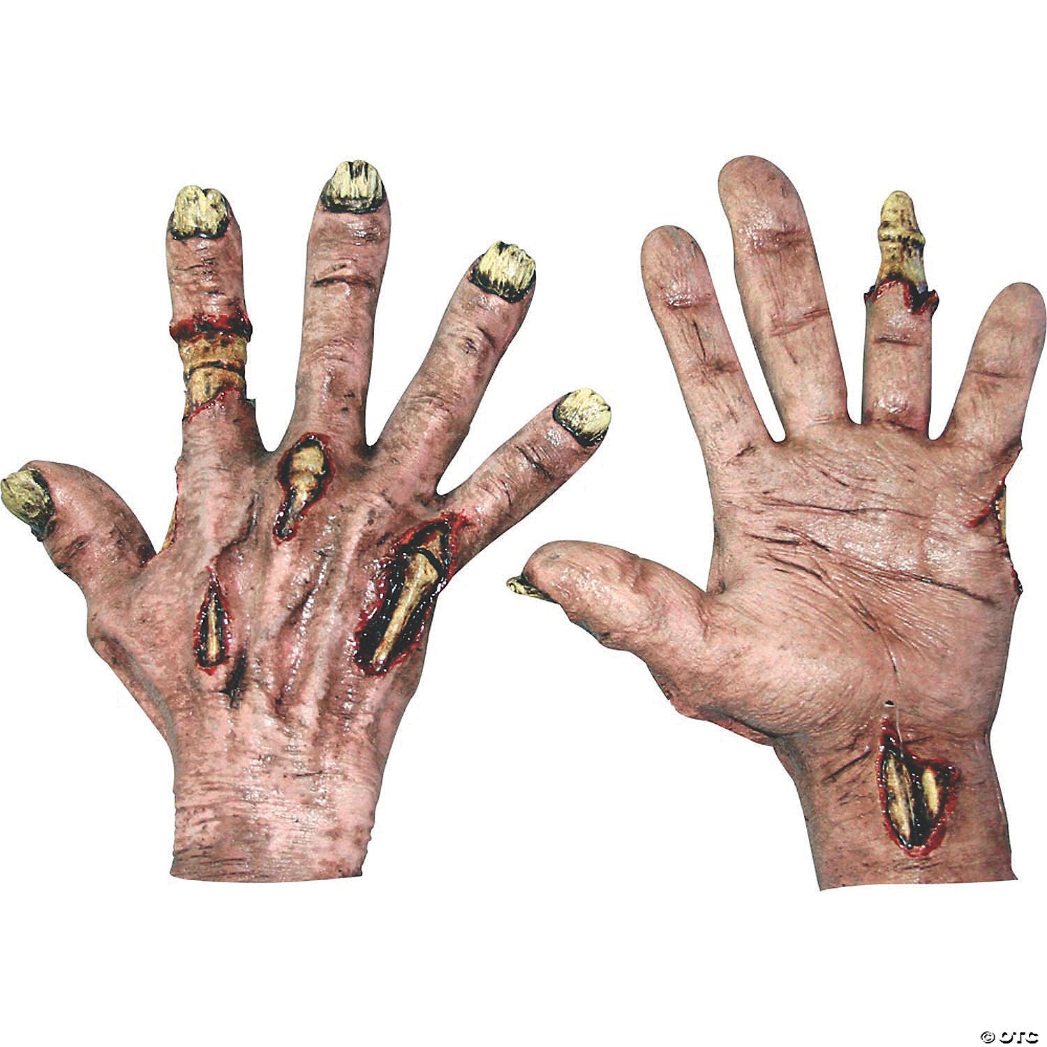 Zombie flesh latex hands