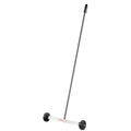 Magnetic Sweeper with Wheels, 15inch Mini Magnetic Sweeper, 8 lbs Capacity, Adjustable Handle, Lightweight Magnetic Pickup Sweeper to Pick Up Nails and Screws, Easy Cleanup of Workshop Garage