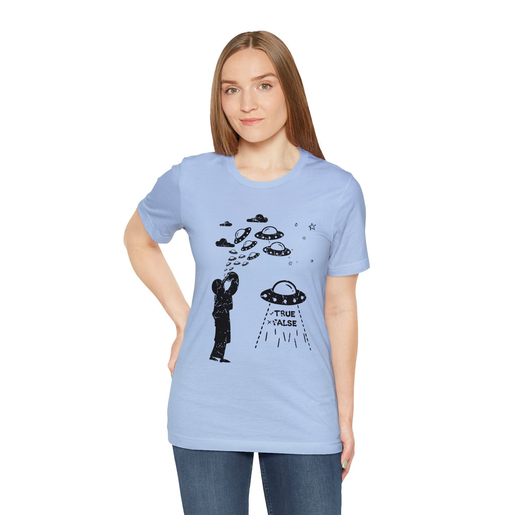 Baby Blue - XL - Are Aliens Real? Unisex Cotton T-Shirt