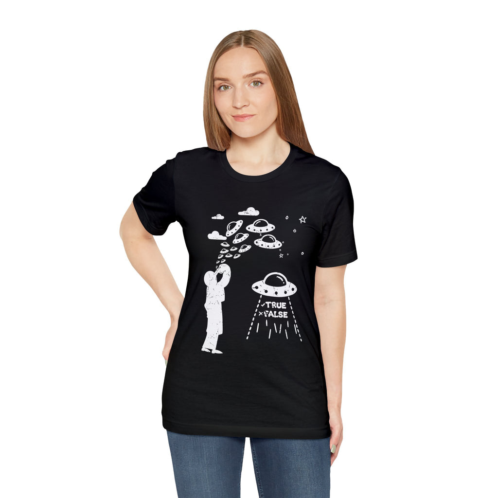 Black - L - Are Aliens Real? Unisex Cotton T-Shirt