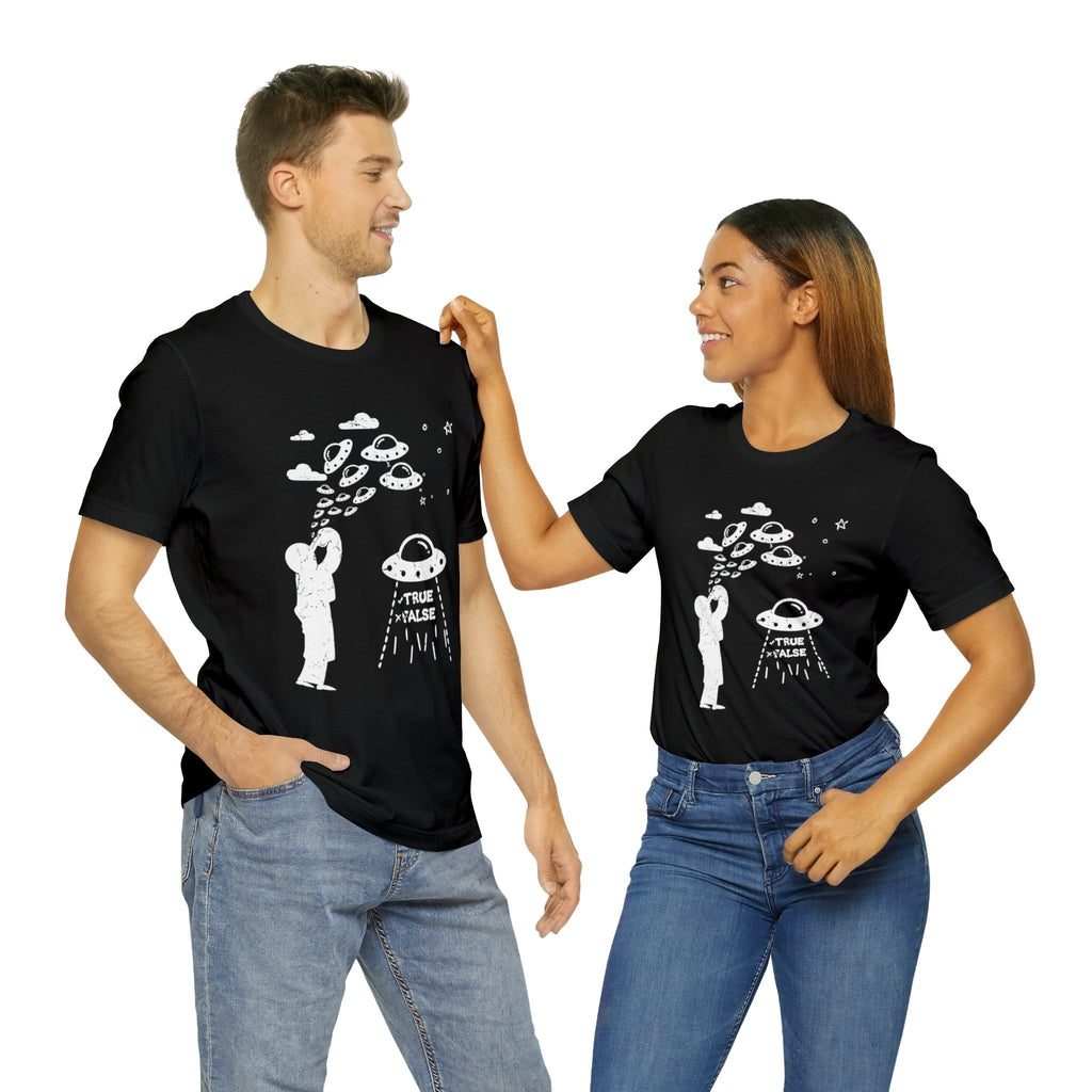 Black - L - Are Aliens Real? Unisex Cotton T-Shirt