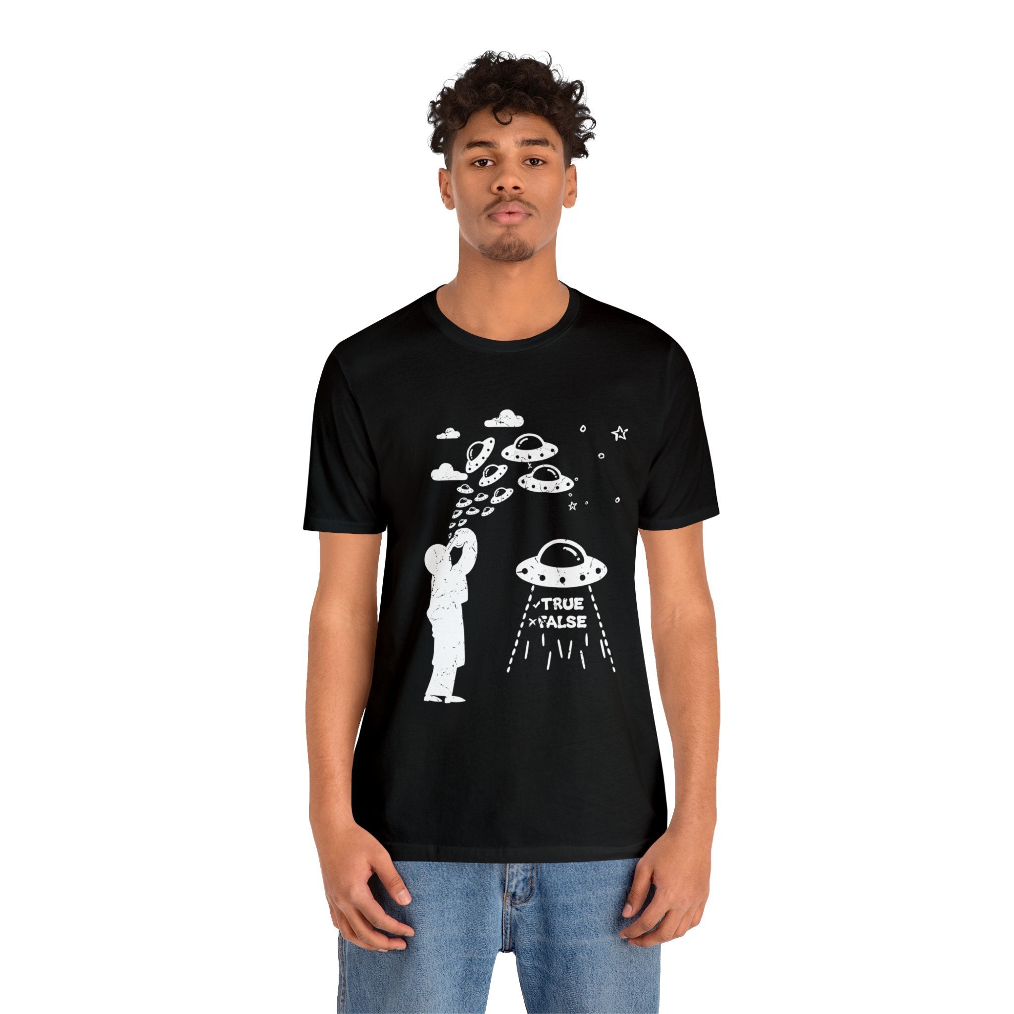 Black - XL - Are Aliens Real? Unisex Cotton T-Shirt