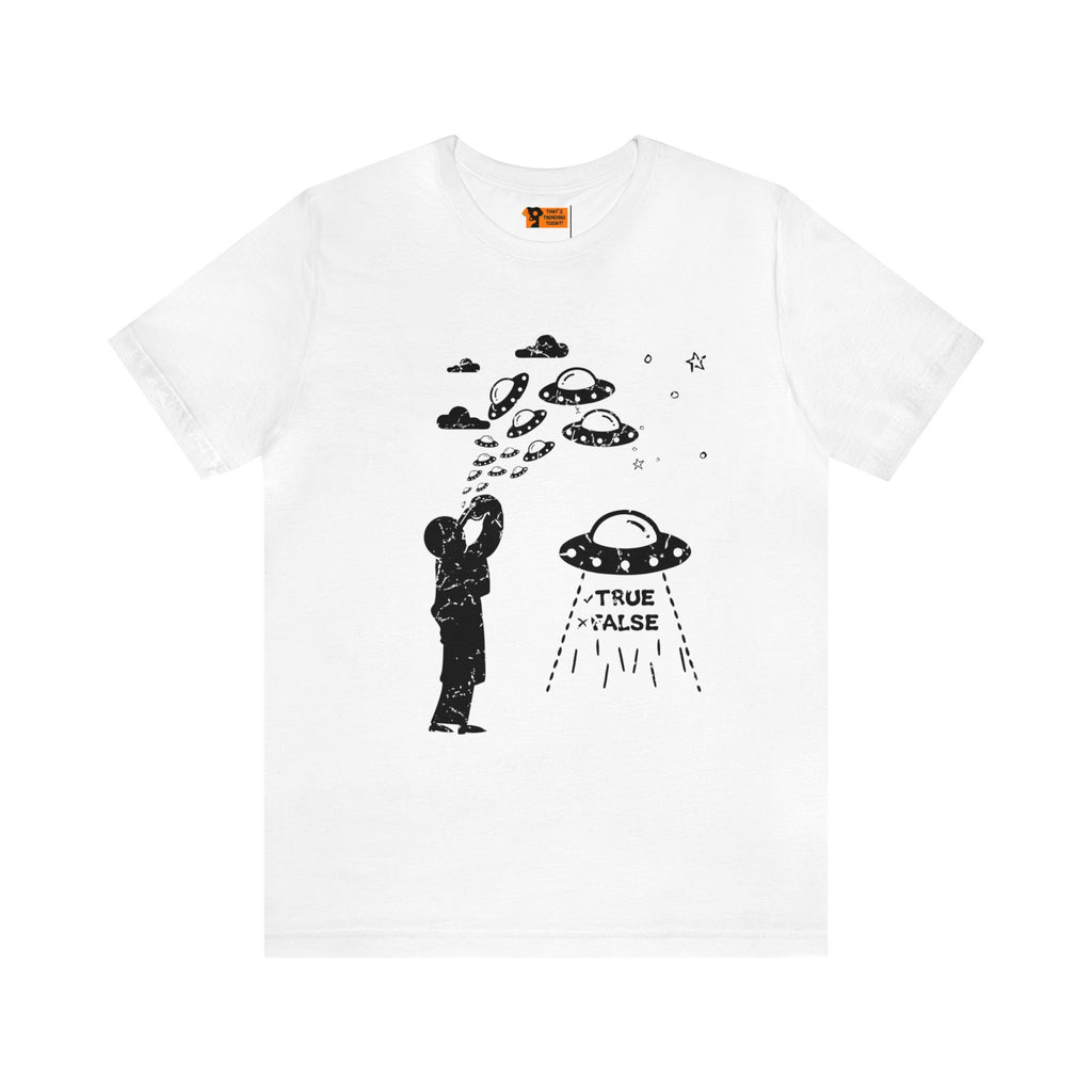 White - L - Are Aliens Real? Unisex Cotton T-Shirt