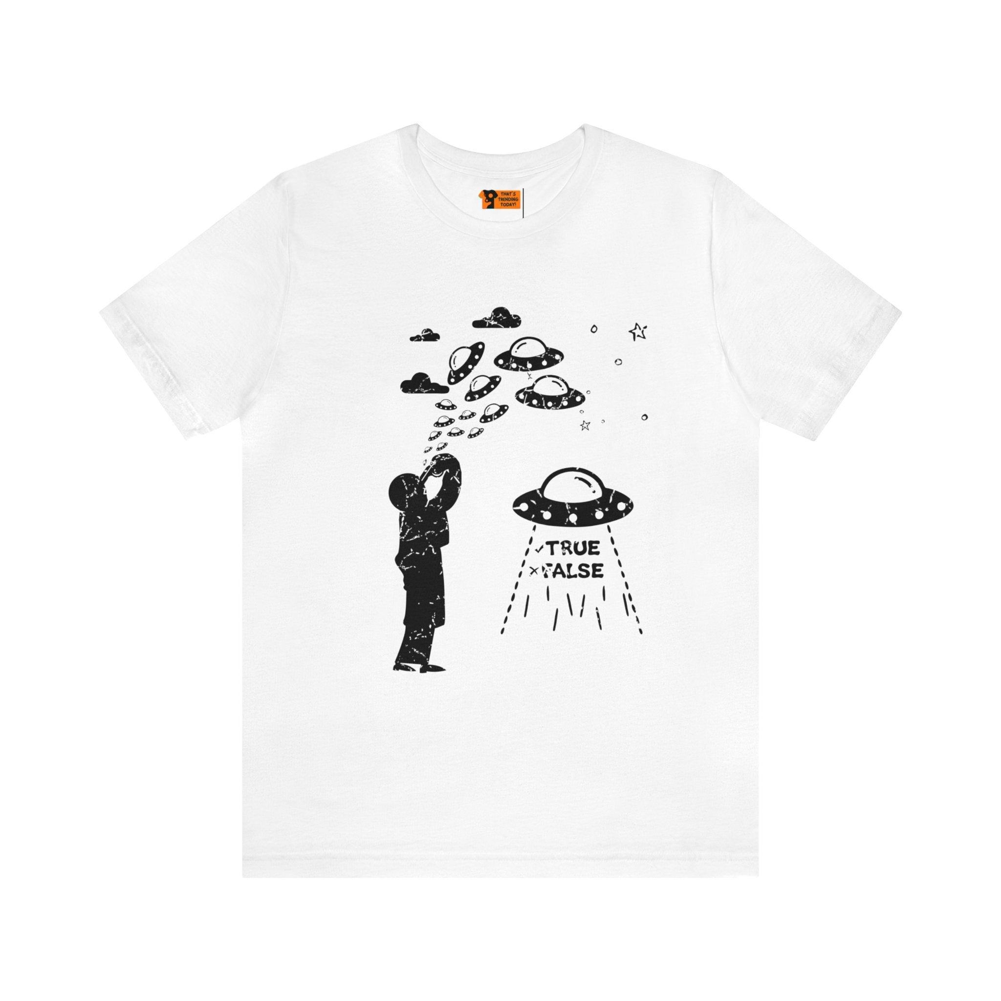 White - M - Are Aliens Real? Unisex Cotton T-Shirt