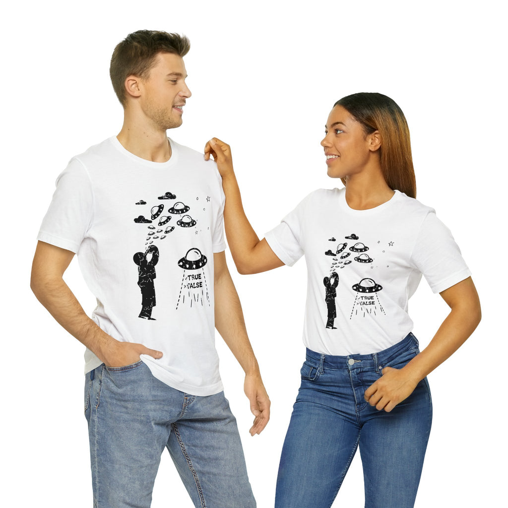 White - M - Are Aliens Real? Unisex Cotton T-Shirt