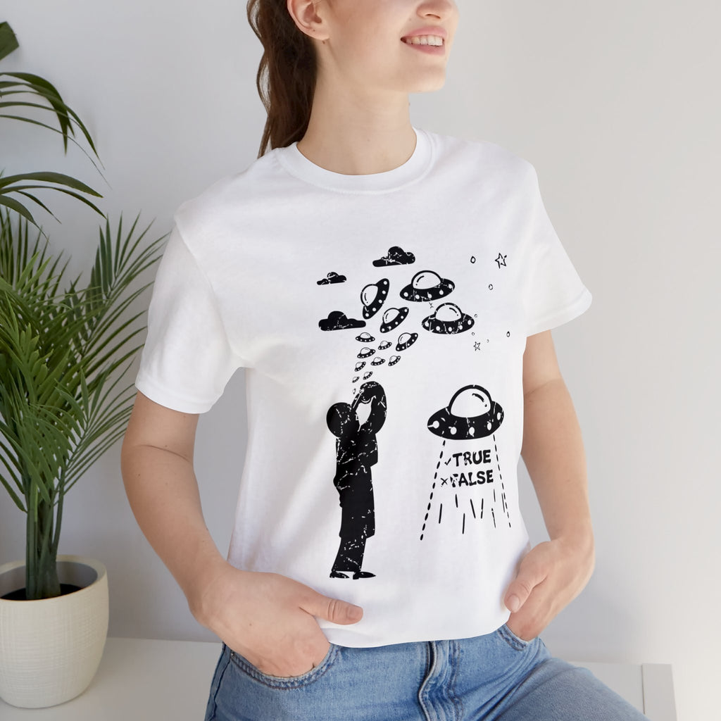White - M - Are Aliens Real? Unisex Cotton T-Shirt
