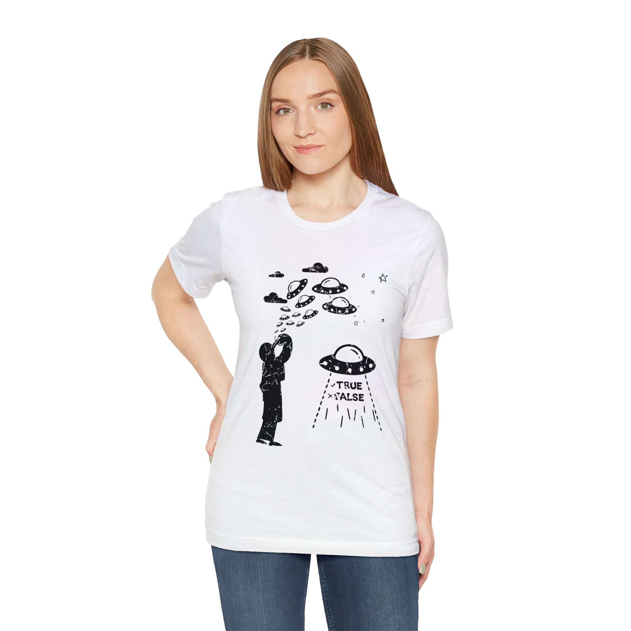 White - XL - Are Aliens Real? Unisex Cotton T-Shirt