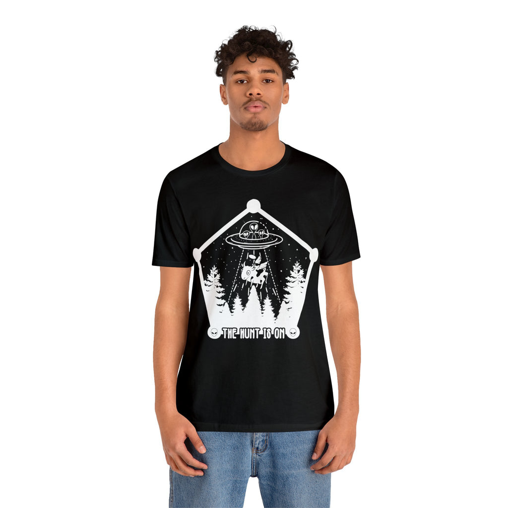 Black - M - The Hunt is On Unisex Cotton T-Shirt