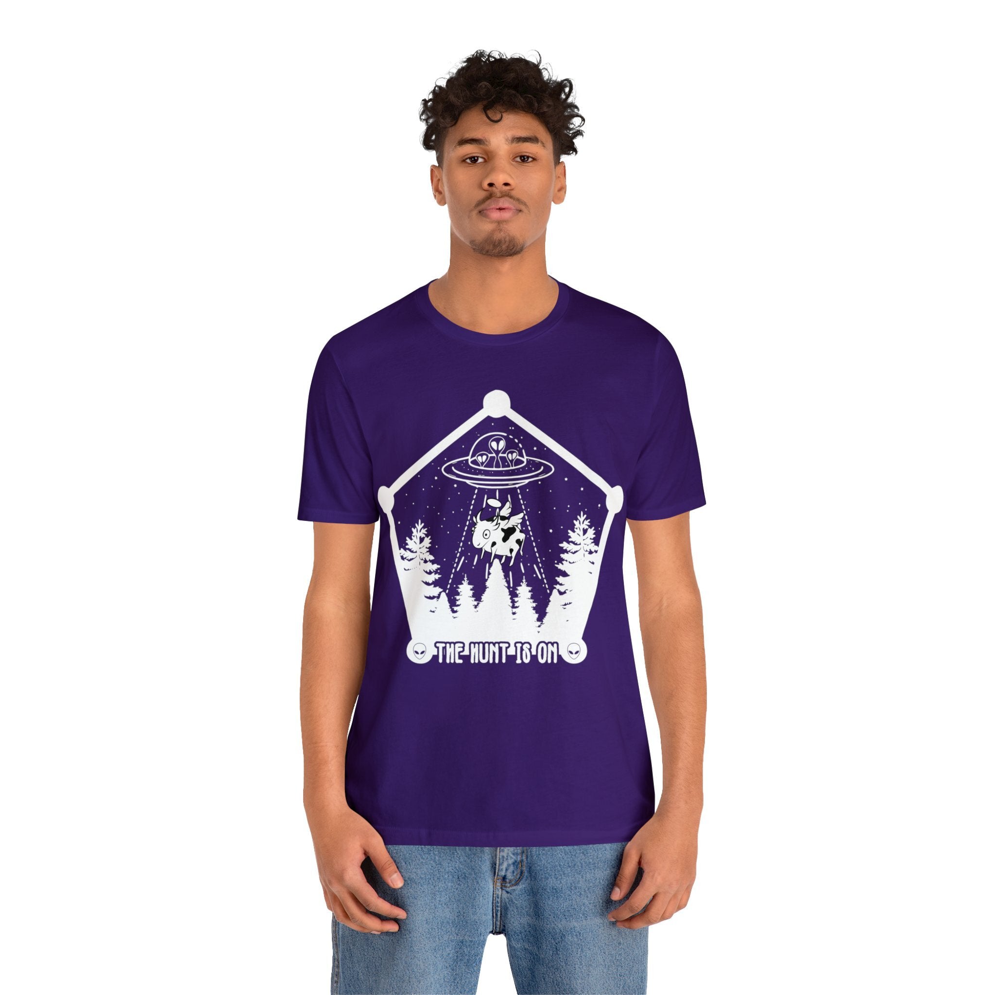 Purple - 2XL - The Hunt is On Unisex Cotton T-Shirt