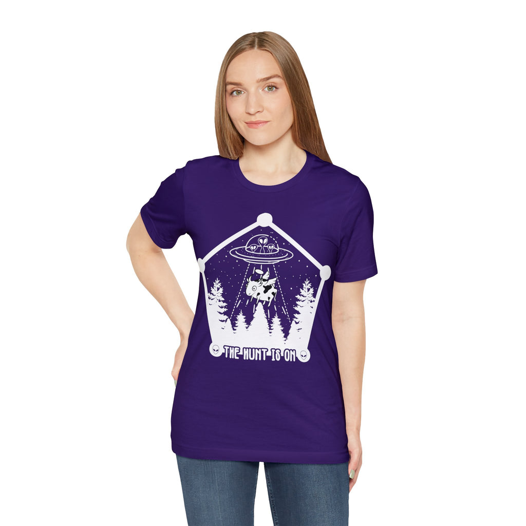 Purple - 2XL - The Hunt is On Unisex Cotton T-Shirt