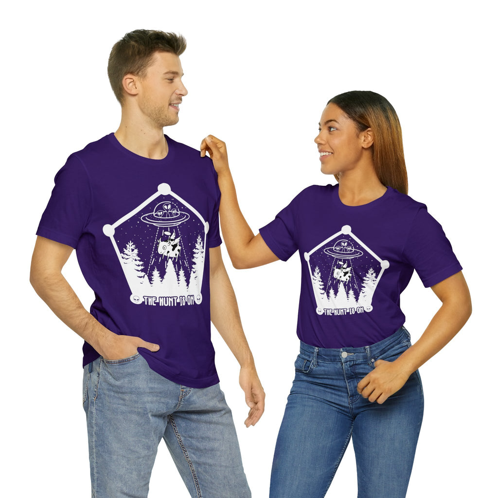 Purple - 2XL - The Hunt is On Unisex Cotton T-Shirt