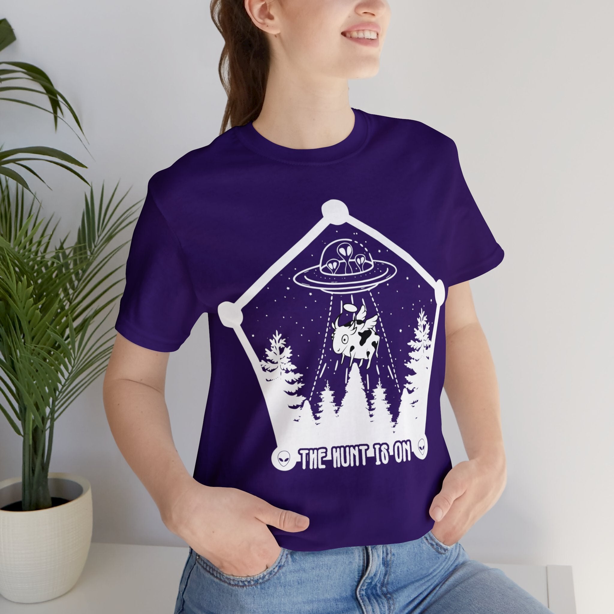 Purple - 2XL - The Hunt is On Unisex Cotton T-Shirt