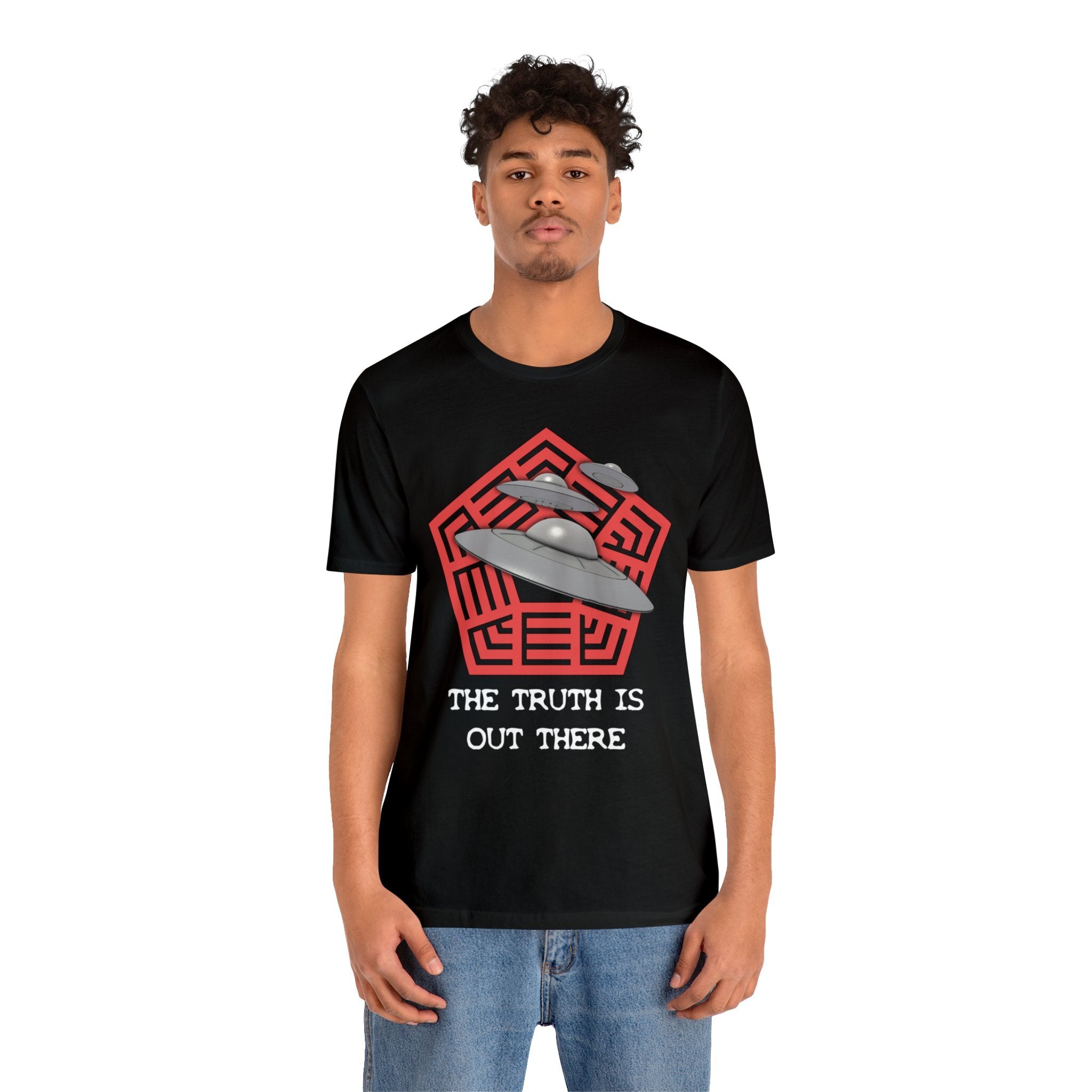 Black - M - The Truth Is Out There Unisex Cotton T-Shirt