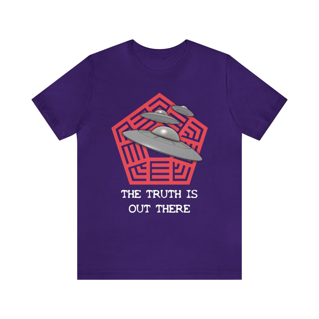Purple - M - The Truth Is Out There Unisex Cotton T-Shirt