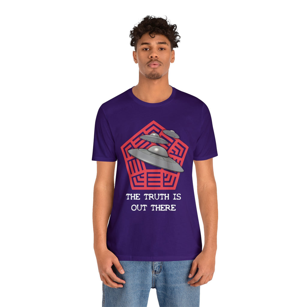 Purple - M - The Truth Is Out There Unisex Cotton T-Shirt