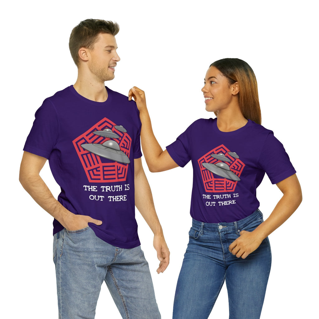 Purple - M - The Truth Is Out There Unisex Cotton T-Shirt