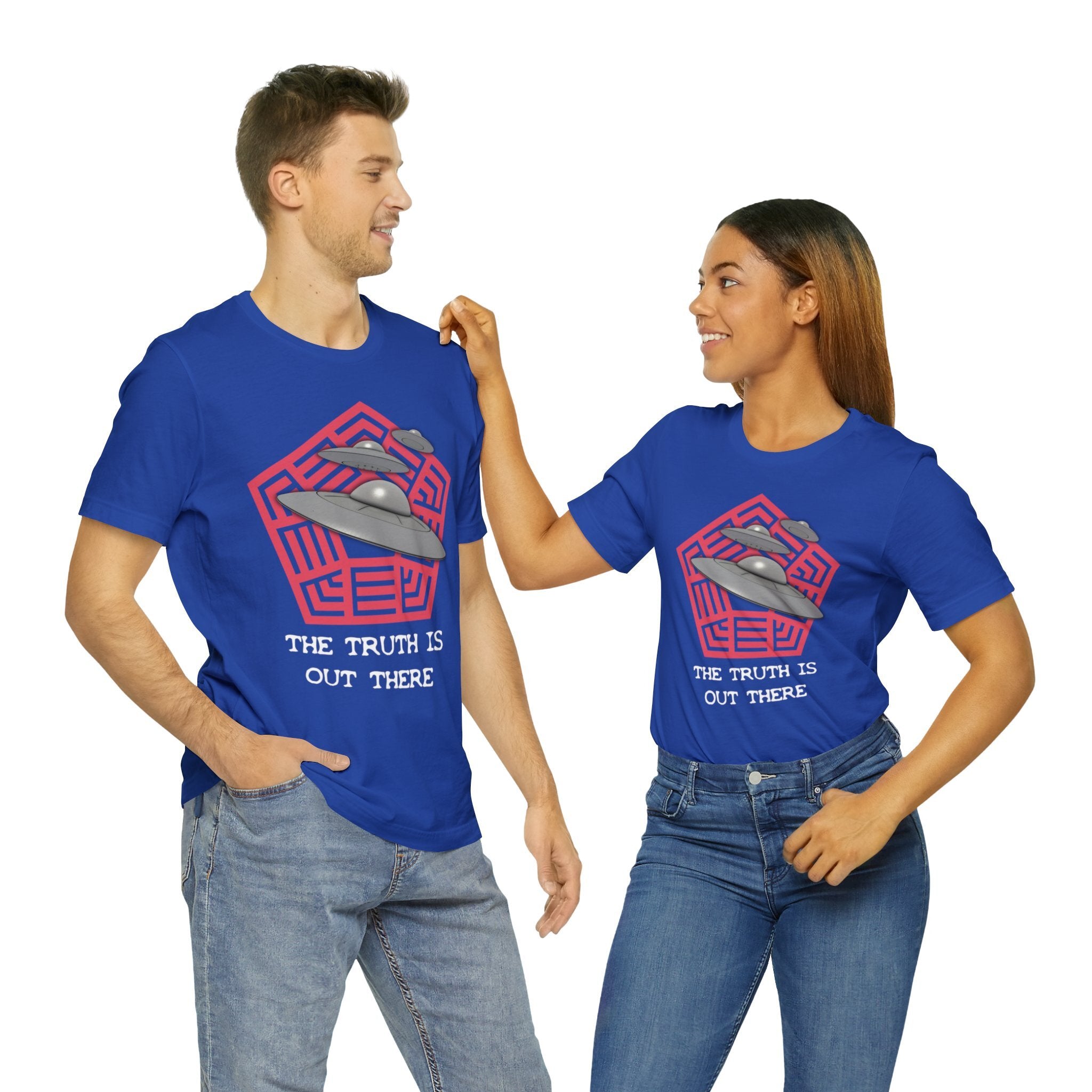 True Royal - XL - The Truth Is Out There Unisex Cotton T-Shirt