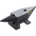 Cast Iron Anvil, 22 Lbs/10kg Single Horn Anvil, with Large Countertop and Stable Base, High Hardness Rugged Round Horn Anvil Blacksmith, for Shaping, Bending