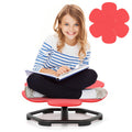 Kids Sensory Swivel Chair Elephant Petal 360 Spinning Chair-Red - Color: Red