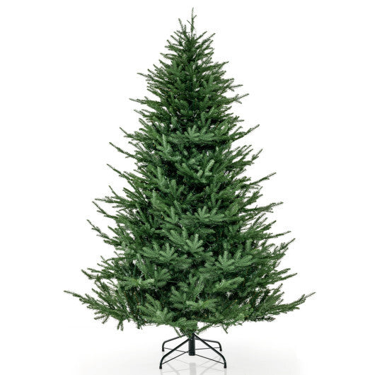 Costway Pre-lit Christmas Tree with 280 Warm White LED Lights and 8 Lighting Modes-7 ft - Color: Green - Size: 7 ft